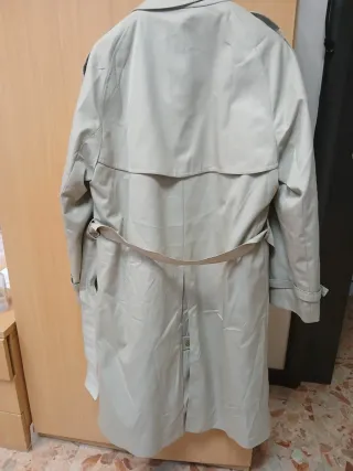 Cappotto uomo lungo impermeabile nero taglia 50/52