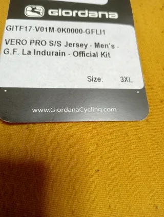 Maillot Ciclismo Giordana 3XL La Indurain 2017