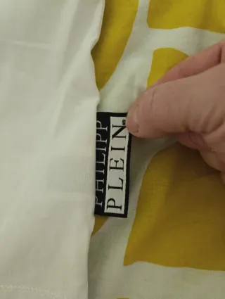 Camiseta Philipp Plein Blanca Skull Rayo