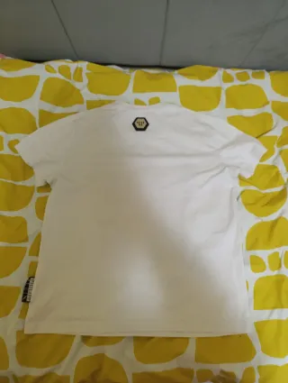 Camiseta Philipp Plein Blanca Skull Rayo