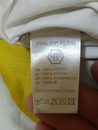 Camiseta Philipp Plein Blanca Skull Rayo