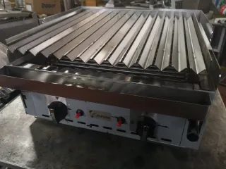 Barbacoa industrial piedra volcánica