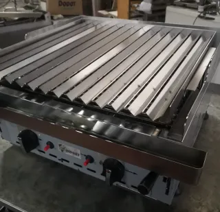 Barbacoa industrial piedra volcánica