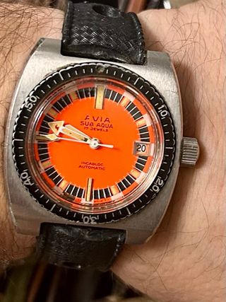 Reloj Avia Sub-Aqua Diver Automático Naranja