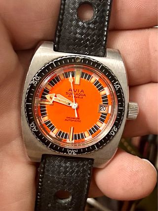 Reloj Avia Sub-Aqua Diver Automático Naranja