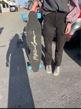 Longboard Maui and Sons Negro Ruedas Azules