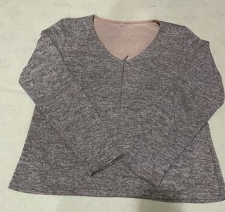 Jersey punto y falda tejana negra