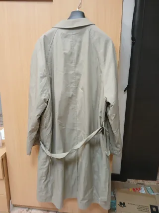 Trench uomo invernale lungo beige