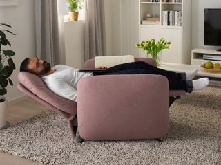 Poltrona reclinabile Ikea rosa