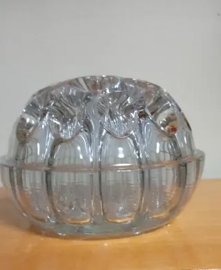 Soporte Vintage Cristal Flores/Lápices