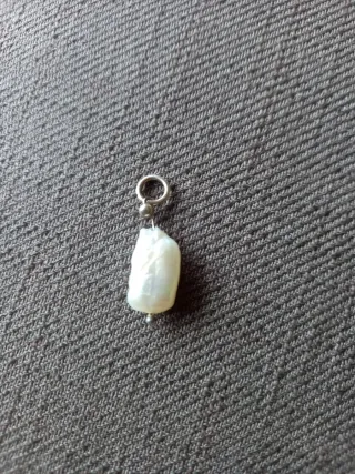 Colgante perla y plata