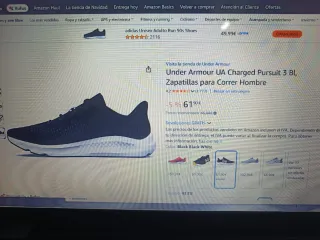 Zapatillas Under Armour Charger Pursuit Negras