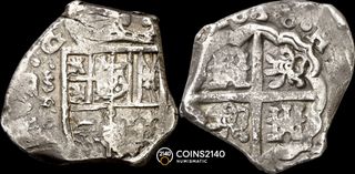 [NGC TOP POP] Felipe IV. 2 reales. 1636. Sevilla.