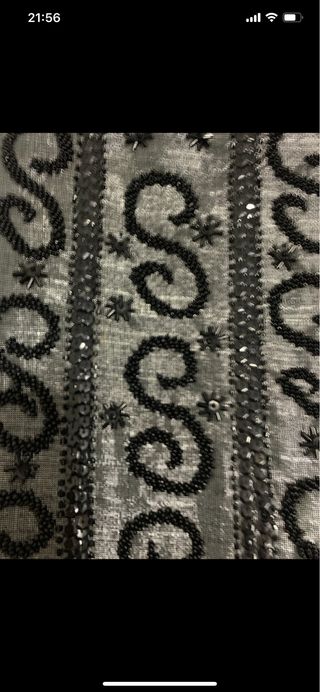 Bolso de fiesta Misako negro y plateado