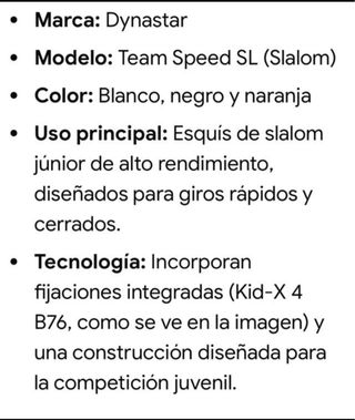 Esquís Dynastar Speed SL con bastones