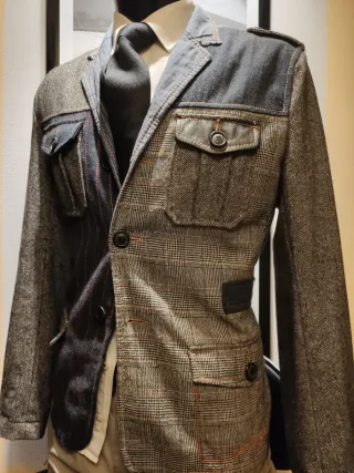 Blazer Desigual Detalles Piel