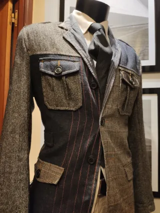 Blazer Desigual Detalles Piel