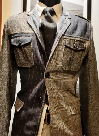 Blazer Desigual Detalles Piel