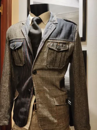 Blazer Desigual Detalles Piel