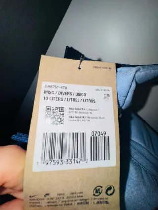 Bolso de deporte azul