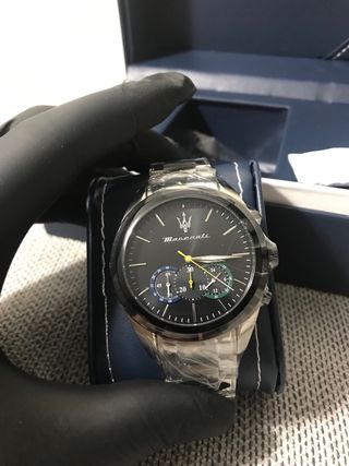 Reloj Maserati Negro y Plateado