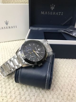 Reloj Maserati Negro y Plateado