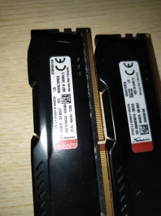 x2 8GB DDR4 HyperX Fury RAM 2400 MHz