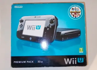 Nintendo Wii U Premium 32GB Negra en su caja