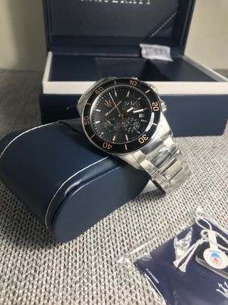 Reloj Maserati Cronógrafo Negro y Dorado