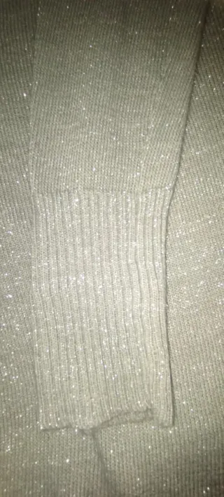 Jersey plateado mujer brillante