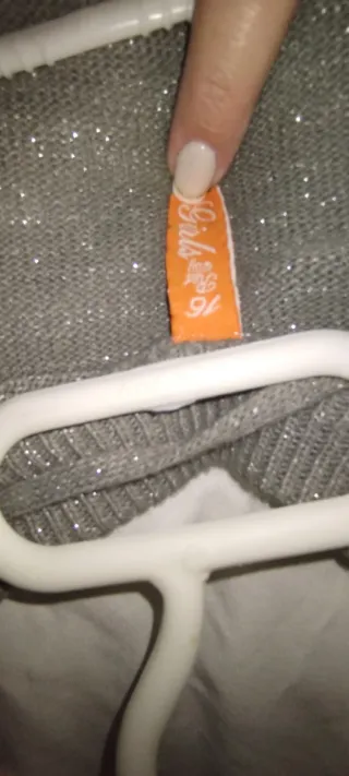 Jersey plateado mujer brillante