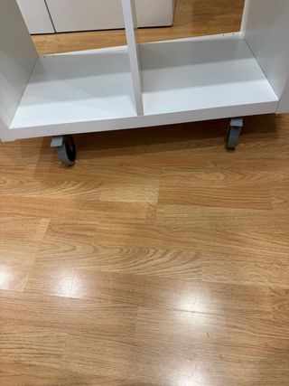 Estantería Kallax Ikea Blanca con Ruedas con freno