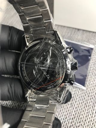 Reloj Maserati Negro y Plateado
