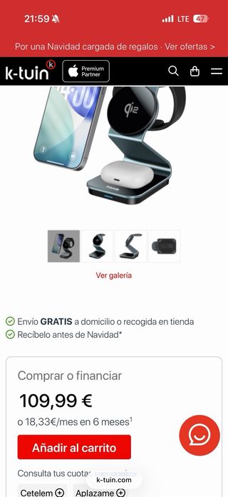 Base Carga iPhone, Apple