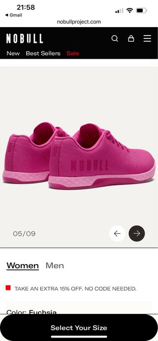 Zapatillas NOBULL Fuchsia Mujer Talla  7 americano