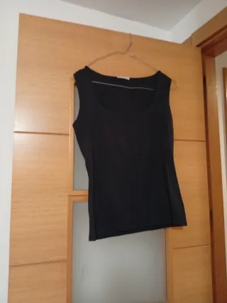 Camiseta básica Zara negra