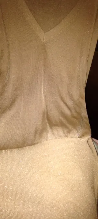 Jersey dorado mujer talla XL