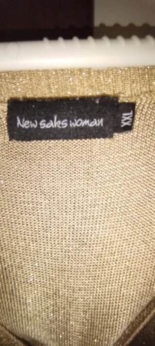 Jersey dorado mujer talla XL