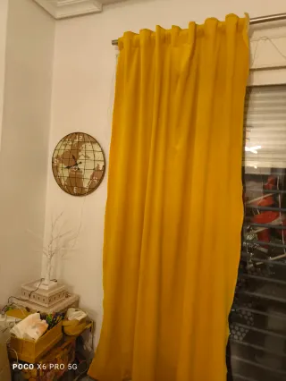 Cortinas Mostaza 149x230cm