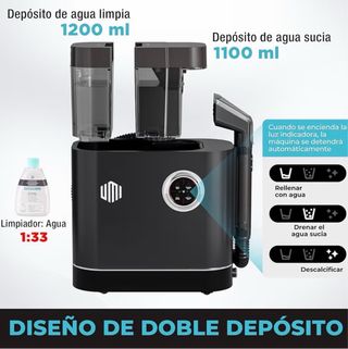 UMI Limpiador Vapor Tapicerías + Accesorios