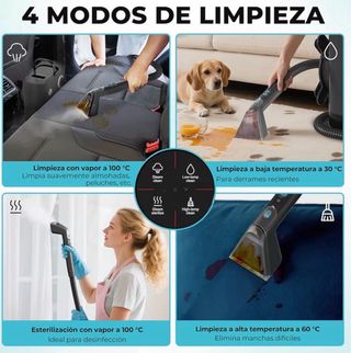 UMI Limpiador Vapor Tapicerías + Accesorios
