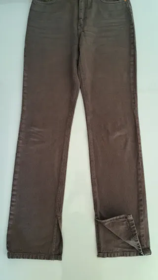 Zara Jeans Marrones con Aberturas