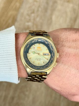 Reloj Orient Automático World Time Vintage