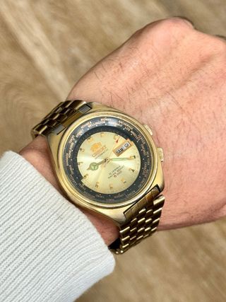Reloj Orient Automático World Time Vintage