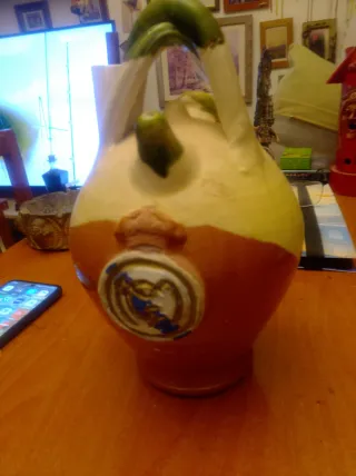 Botijo Real Madrid Cerámica Hecho a Mano