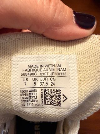 Converse All Stars Blancas Talla [Talla]