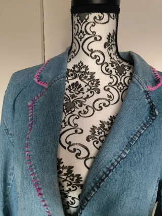 Americana Vaquera Talla XXL con Crochet