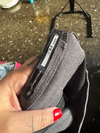 Falda tubo bicolor gris y negra