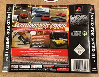 Need For Speed 3 PS1 PAL ALE 🇩🇪 (senza scatola)