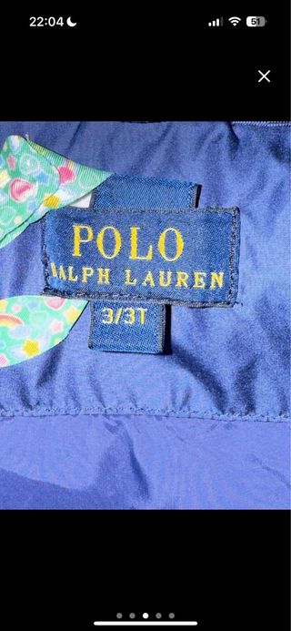 Plumas Ralph Lauren niño/niña azul